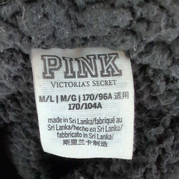 PINK Victoria's Secret Anorak Sherpa Lined Windbreaker Jacket M/L           M635 - Picture 8 of 10